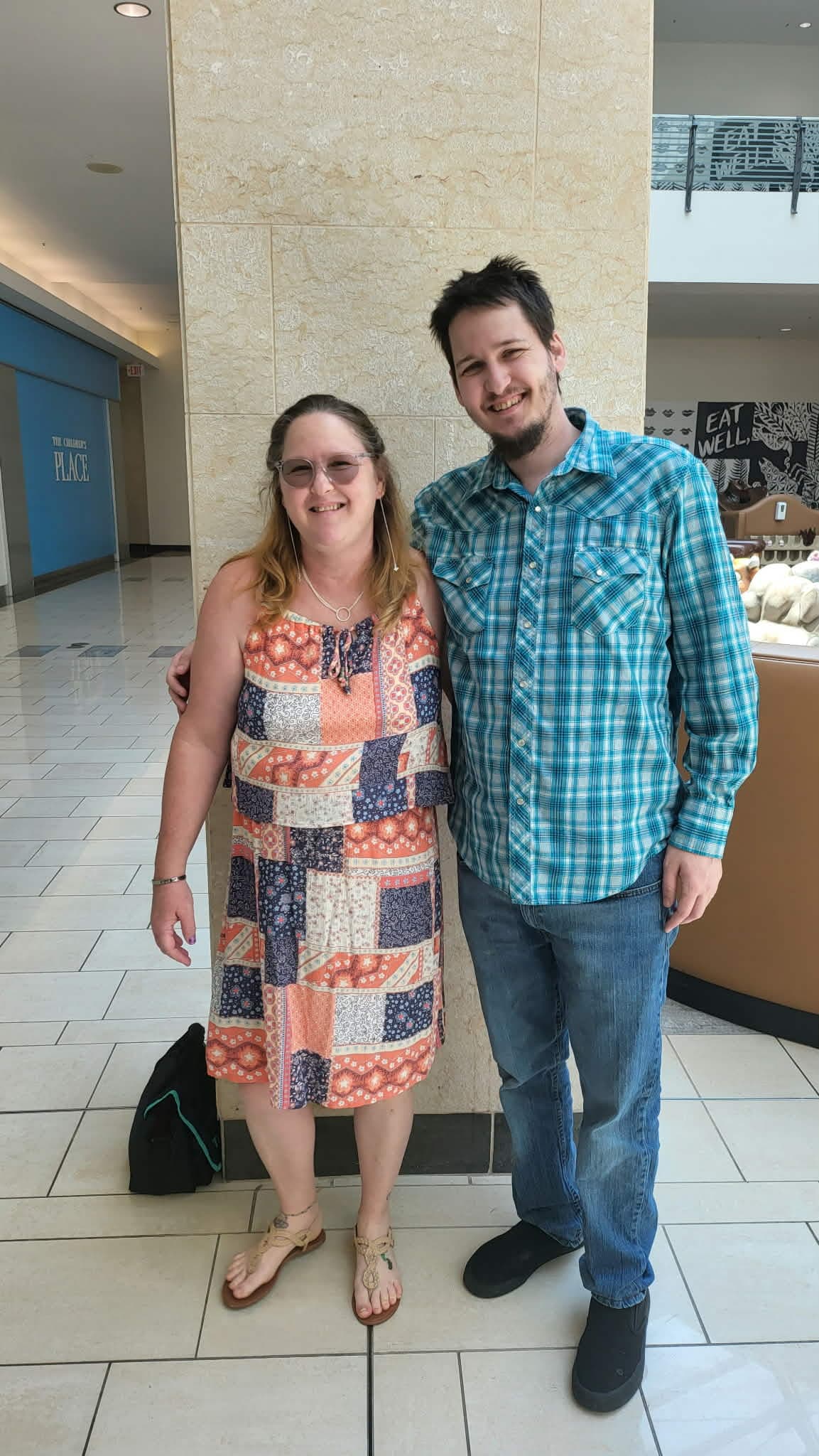 Tracy Oppermann and his mother